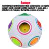3 Peças Cubo Mágico Esférico Criativo Speed Rainbow Ball Puzzles Aprendizagem Brinquedos Educativos Para Crianças Adultos Escritório Antiestresse Presente