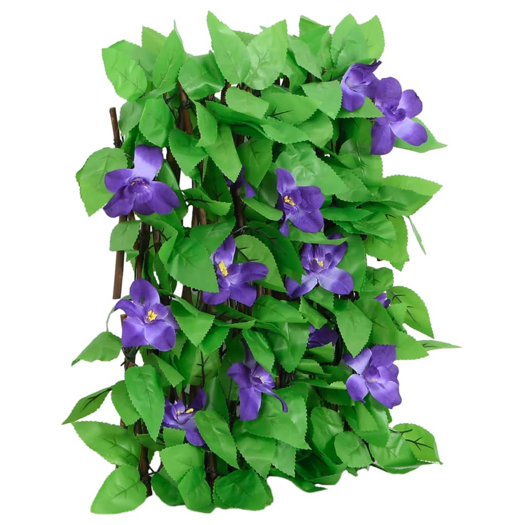 Climbing Grid with Artificial Ivy 5 pcs Extendable 180 x 20 cm