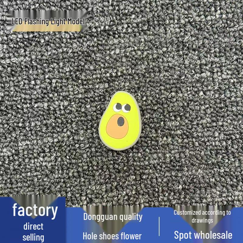 LED Dessert Style Flower Charms for Crocs - Flashing Shoe Decorations