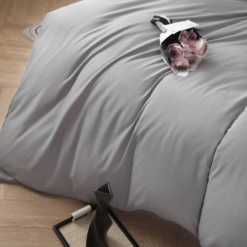 1Pc Simple Solid Color Washed Cotton Quilt Cover Skin Friendly Breathable Bedding for Seasons King Queen Size Comforter Cover