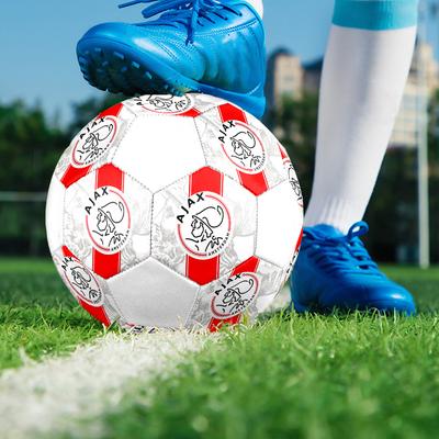 1PC AFC Ajax Poster Size 5 Soccer Ball PrahaIndoor Soccer Ball Colorful All Ages Machine Stitched PVC Competition Ready Durable High-Bounce