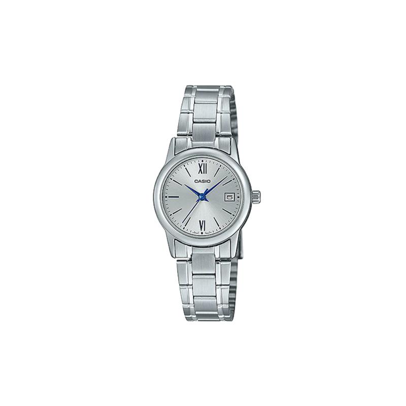 

Casio STANDARD Series Simple Business Casual Versatile Small Dial Date Display Waterproof Quartz Movement Stainless Steel Strap Japanese LTP-V002D-7B3 серебряный