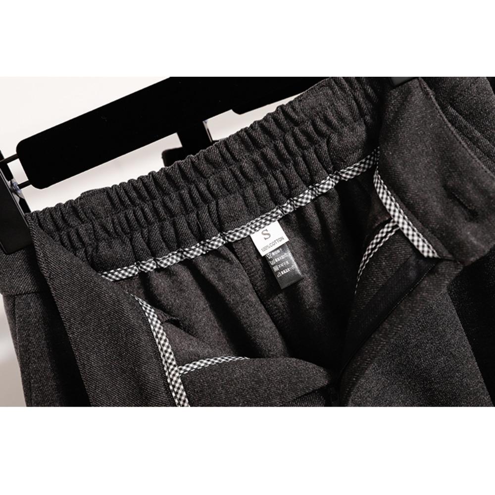 DIMANAF Plus Size New Women Long Pants Loose Casual Elastic Waist Vintage Lady Thick Winter Autumn 2025