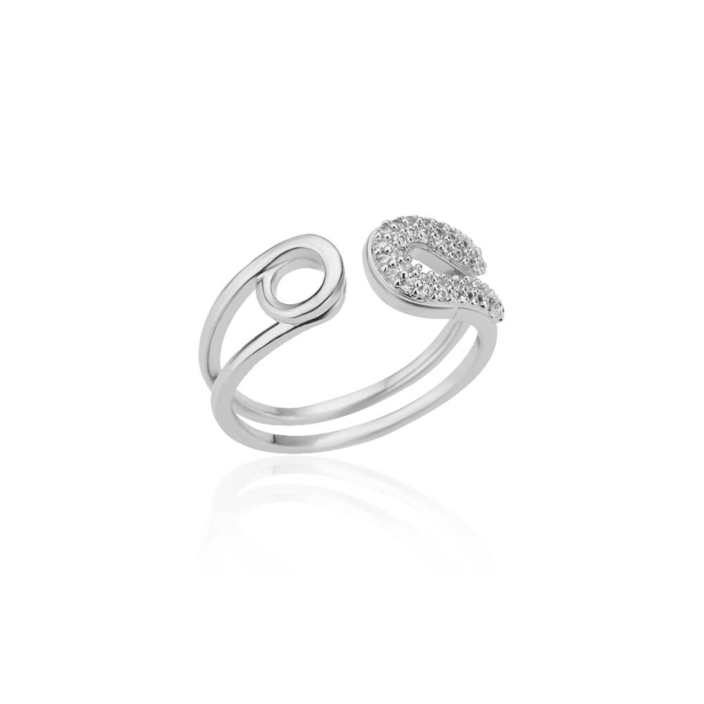 Zircon Bar Rings For Women Stainless Steel Bar Opening Geometric Ring 2025 Trending Luxury Wedding Aesthetic Jewelry Anillos