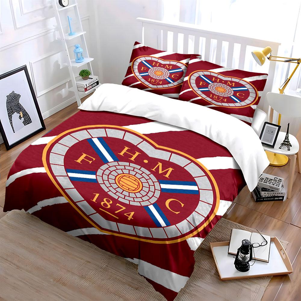 "Red H.M.C. Emblem Bedding Set" Bedding Duvet Cover Set Duvet Cover Pillowcases  (1 * Duvet Cover 2 * Pillowcases, without duvet insert)