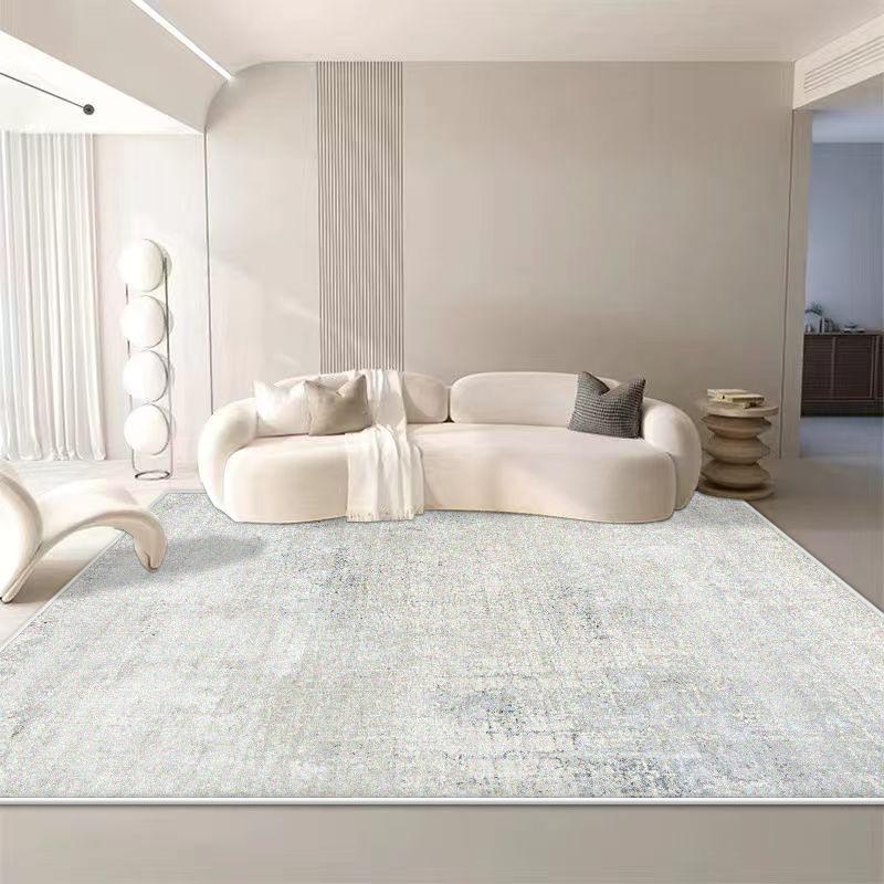 Abstract Style Plain Colour Decoration Home Carpet Living Room Simple Non-slip Room Decor Bedside Rug Baby Crawling Mat Washable