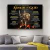 Put On The Full Armor Of God Posters and Prints Warrior of God Religious Jesus Christian Canvas Painting Wall Art for Home Decor