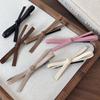 Leather Hair Clips Retro Bowknot Hairpins for Girls Sweet Barrettes Hairpin Hairgrips Women Fashion Hair Accessories Headwear