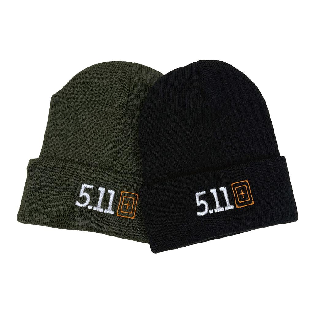 Army Green 511 Embroidery Autumn And Winter Warm Knitted Hat Black Hat Men'S And Women'S Versatile Wool Hat Cold Hat