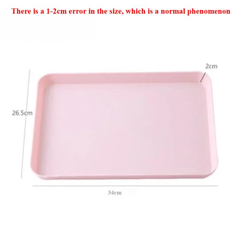 Kunststoff-Serviertablett für Zuhause, Tee, Obst, Dessert, Rutschfest, kratzfest, Kunststoff, Lebensmittel, Kochen, Aufbewahrungstablett, Küchengeschirr
