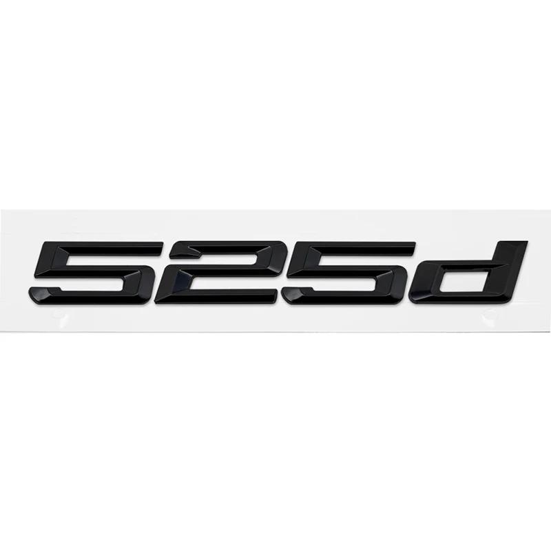 ABS Car Rear Trunk Letters Logo Badge Emblem Sticker For BMW 5 Series 520d 525d 528d 530d 535d 540d 550d E39 E60 E61 F10 F11 G30