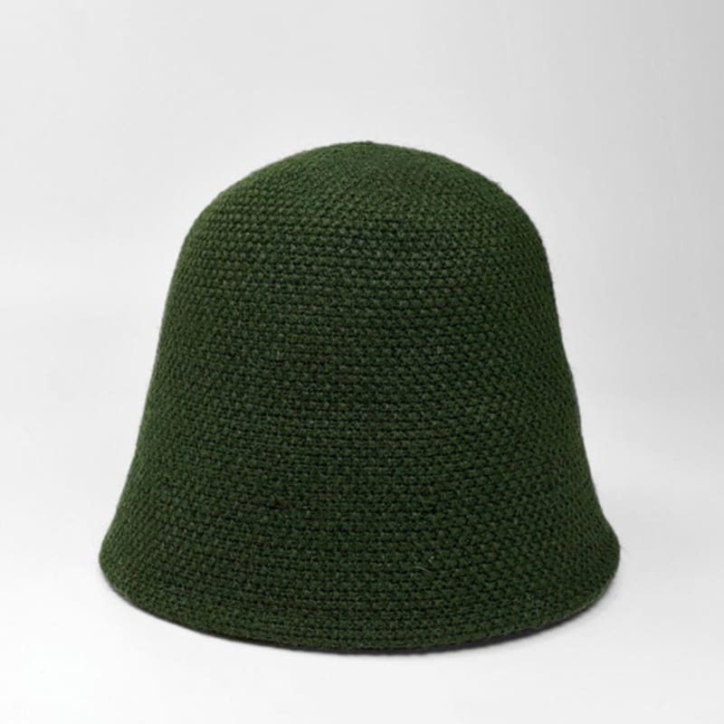 

LALA Шерстяная Шапка Ручной Вязки - Зеленая ONE