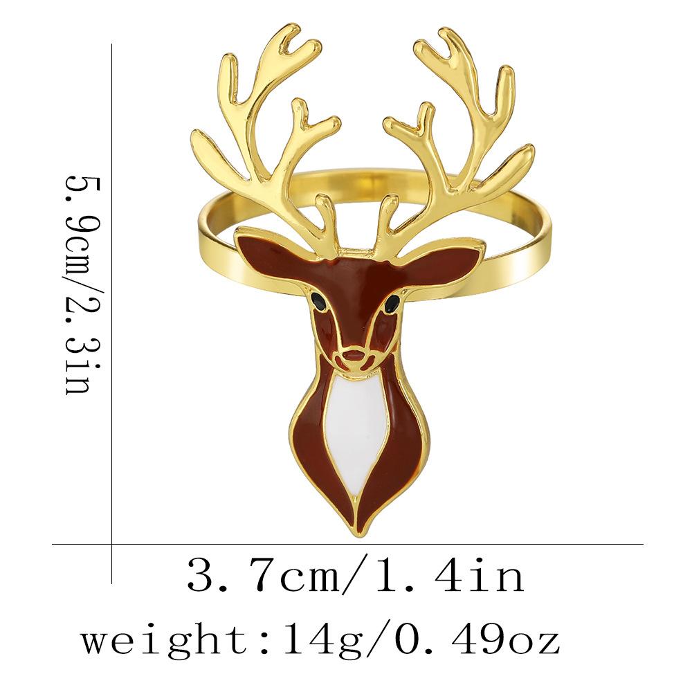 Christmas Tree Napkin Ring Metal Creative Napkin Buckle Santa Claus Versatile Napkin Rings for Christmas Dinner Table Decor 2026