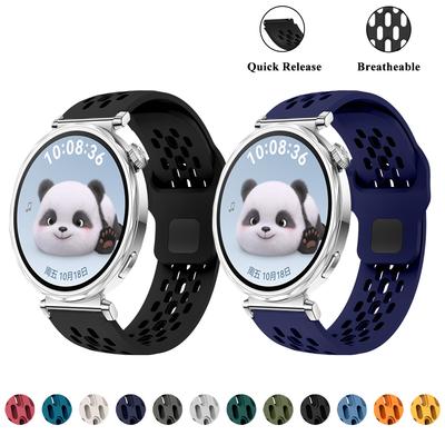 18 mm Universal-Silikonarmband für Huawei Watch GT5 41 mm, Ersatzarmband mit umgekehrter Schnalle für Huawei GT4/GT5/GT5 Pro 42 mm 41 mm