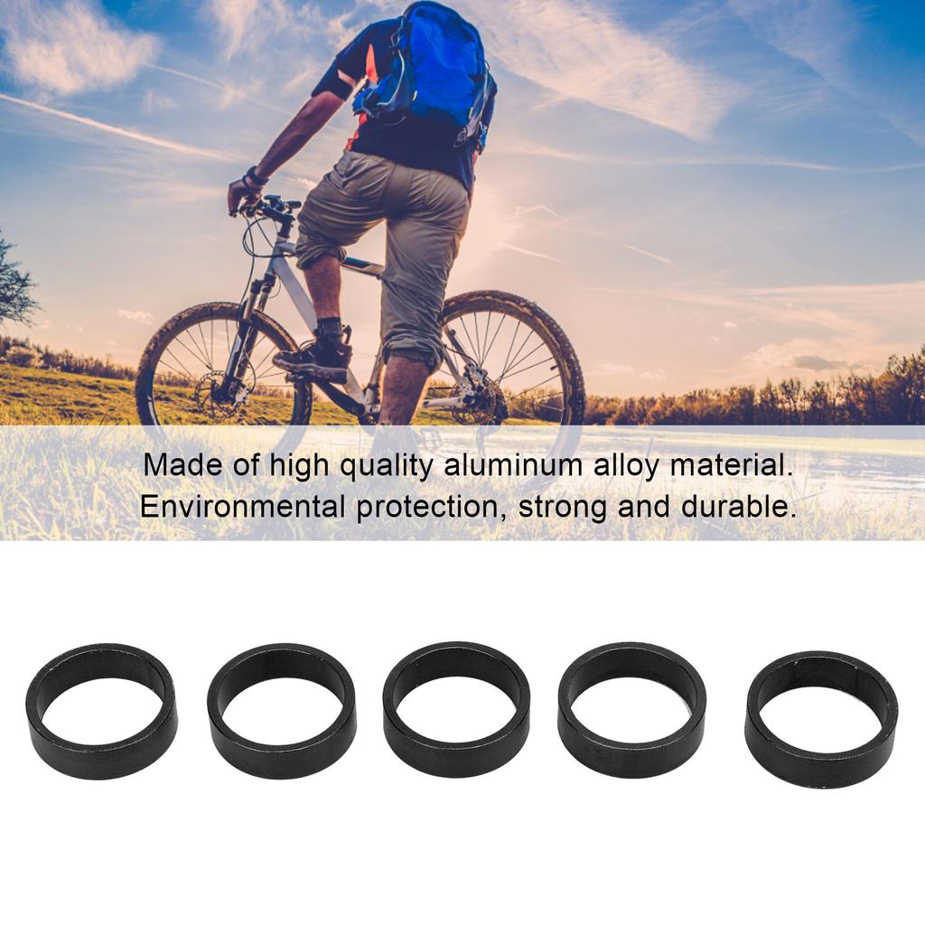 5pcsCelsiusset 10mm Bike Headset Washer Glossy     Mountain Bike Front Fork Washer
