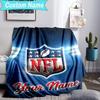 Custom Name Blanket NFL Team Collection Blanket Bedding Blanket for Travel, Camping, Living Rooms, Offices, Sofas, Fan Christmas gift