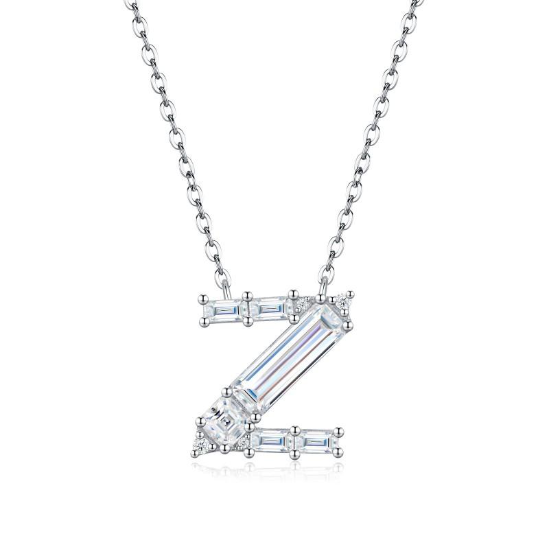 Fashion Luxury Letter Necklace Fade-resistant Moissanite Clavicle Chain Womens Daily Wear