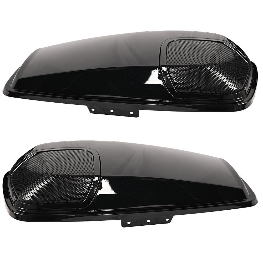 5x7 Motorcycle Speaker Covers with Iron Mesh for Harley 14-23 Road Glide, Street Glide, and CVO Models