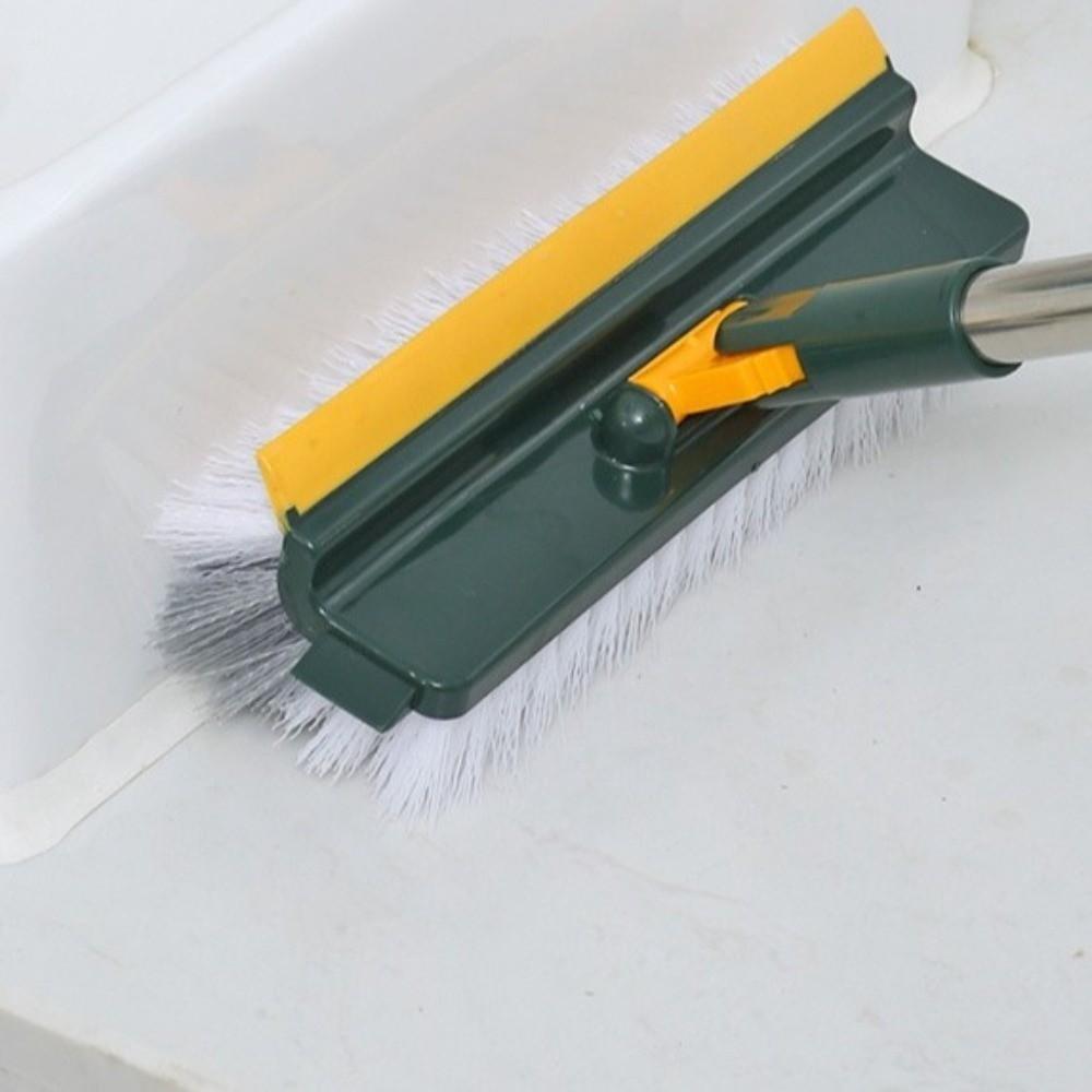 V-Shaped Bristles Cleaning Brush 5 in 1 Squeegee Brush Multi-functional Floor Scrub Brush Bathroom