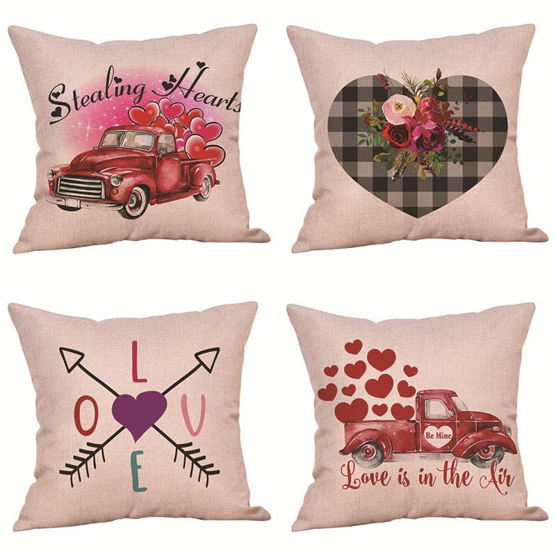 New Valentine's Day Series Cushion: Fashionable Home, Office, or Car Pillowcase