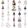 50Pcs/Set Lolita Girls Series 01 Stickers DIY Fashion Mixed Waterproof Doodle Decals Stickers