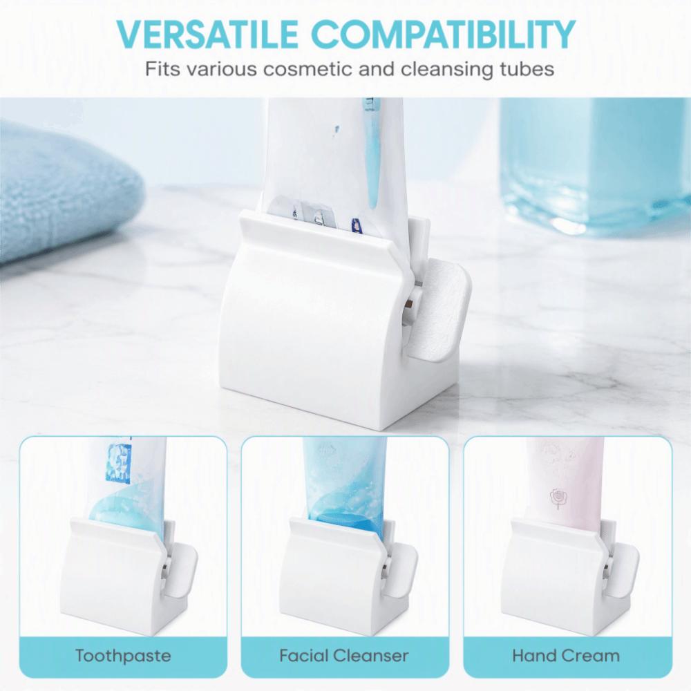 2 PCS White Toothpaste Dispenser Clip Holder Tube Squeezer Toothpaste Squeezer  Tube Items