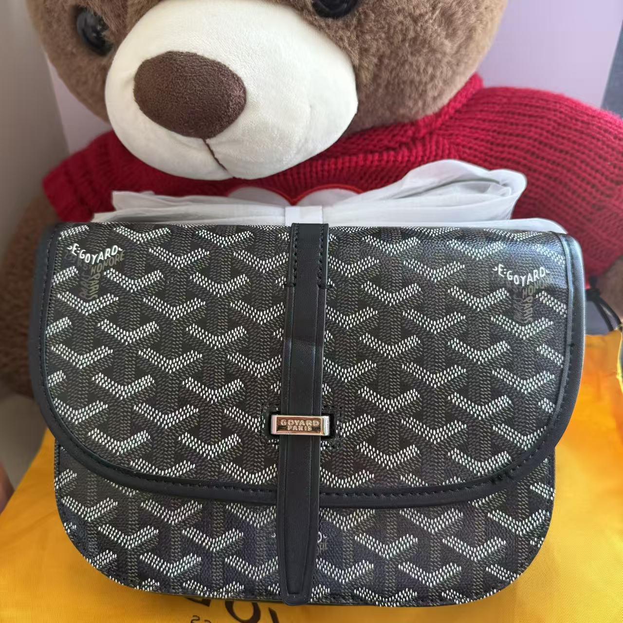 

2024 Goya Монограммная Сумка-седло и Сумка-мессенджер через плечо для женщин 21*6*17CM чёрный