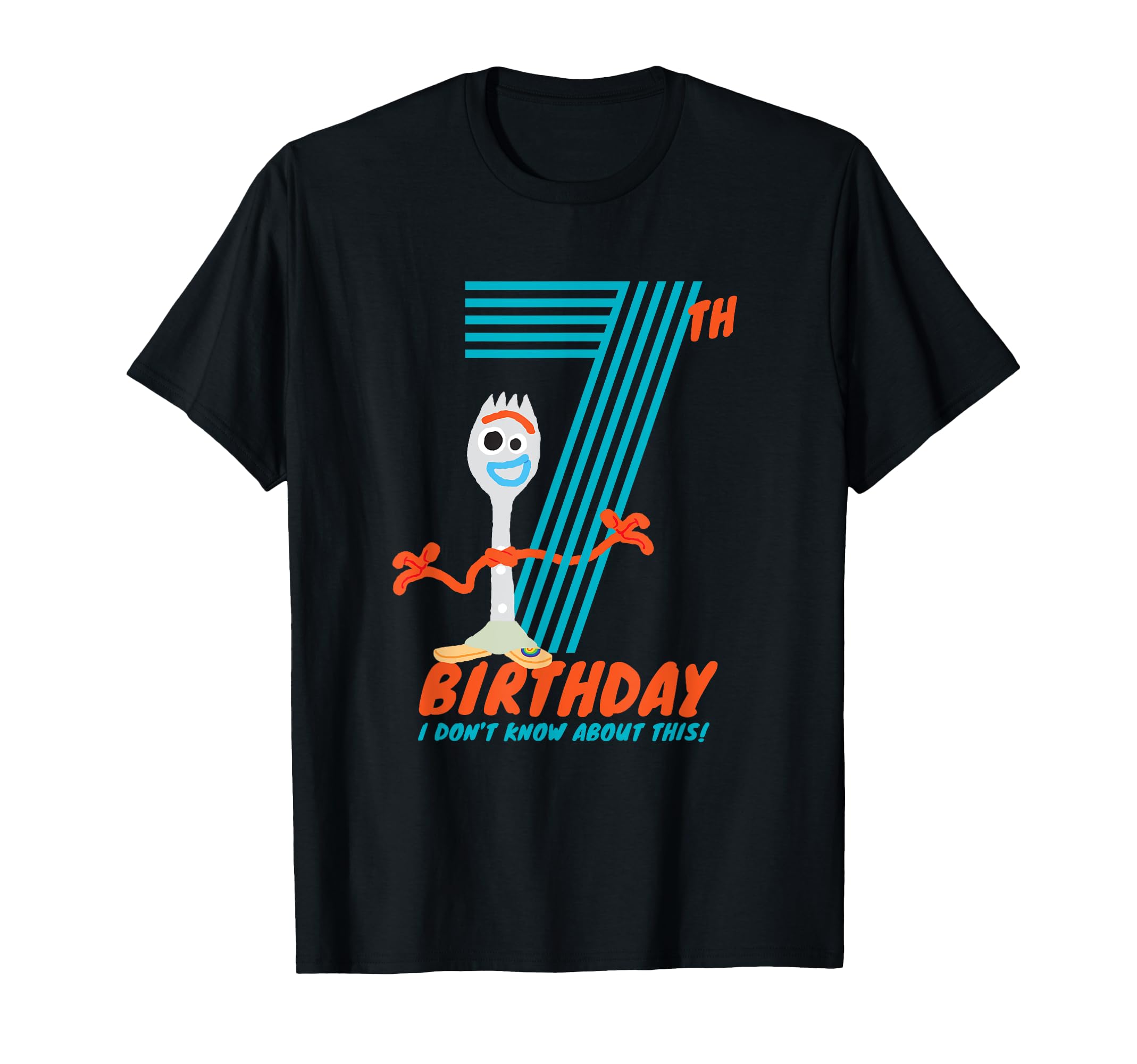 

Disney and Pixar Toy Story 4 Forky 7th Birthday T-Shirt