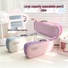 Three-Layer Large Capacity Ins Style Pencil Case - Creative, Stylish Stationery Box for Students