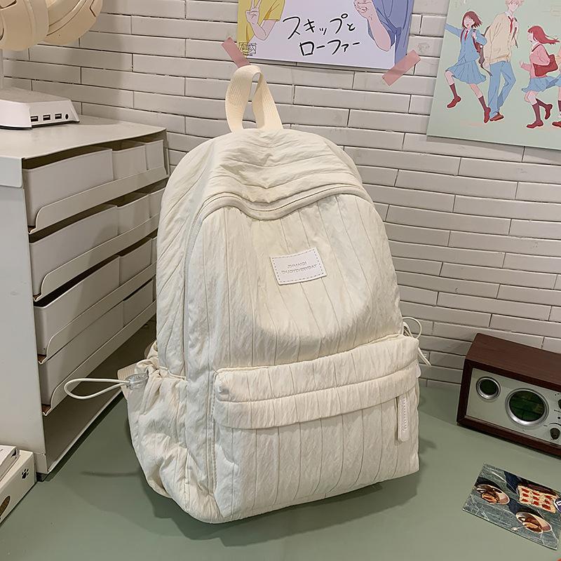 Schoolbag Korean version ins schoolbag for female high school students, versatile high-value large-capacity backpack for junior high school students