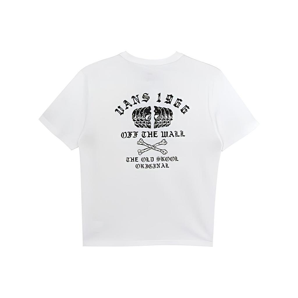 Vans Logo Baskılı Rahat Yuvarlak Yaka Kısa Kollu Tişört Erkek Üstleri Beyaz VN0A4UQRWHT