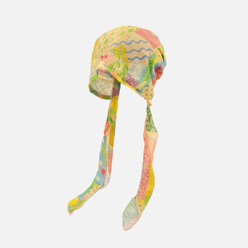Elegant French Women s Summer Scarf: Romantic, Fresh Cotton & Silk Blend One Size