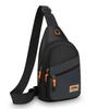 Bolsa Tiracolo de Nylon Estilosa para Homens – Peitoral Cruzada Multifuncional com Múltiplos Bolsos para Atividades ao Ar Livre