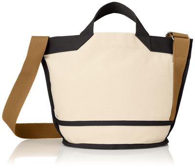 Small Tote Bag with Shoulder SN DELI Organic Cotton A 1369 Black [Rootote] Women's