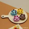 Diy Mini Wooden Board Cake Base Pizza Tray Simulation Food Play Ultra-Light Clay Decoration Doll House Small Ornament