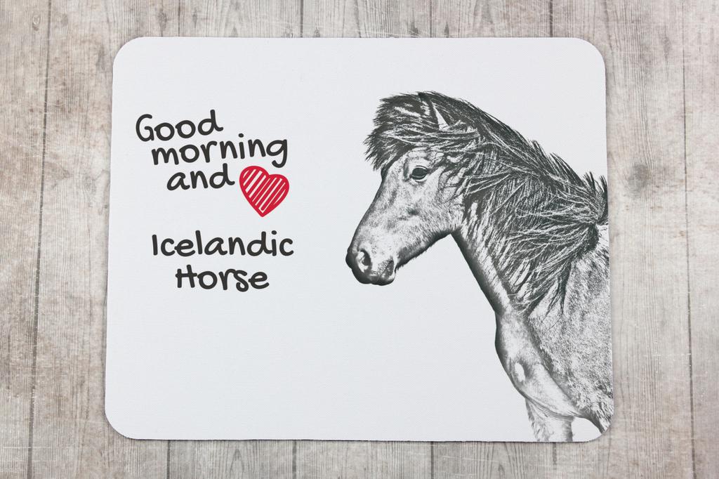 Islandpferd - Mauspad mit Aufdruck, personalisiertes Pad mit Pferd, einzigartiges Gadget für Büroangestellte der Marke Art-Dog