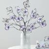 1pc Faux Plant Branch 5 Heads Butterfly Flower 47cm Home Decor Wedding Decoration Artificial Fake Flower