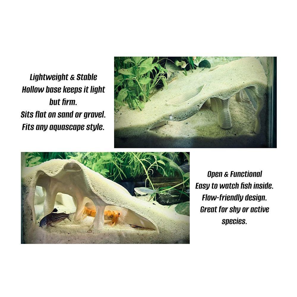 Textured Root Style Fish Hideout Faux Mangrove Root Tunnel Cave  for Fish Tank Decoration