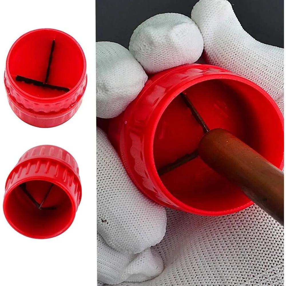 Copper Tube Deburring Tool Universal Pipe Reamer 3mm-38mm (0.12in-1.5in) Internal and External Reamer Pipe Tool