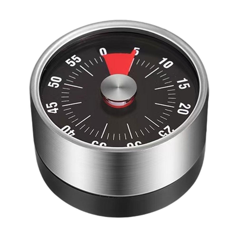 

60-Minute Kitchen Timer Mechanical Visual Timer Magnetic Countdown Timer Time Management Timer for Cooking Study Fitness чёрный