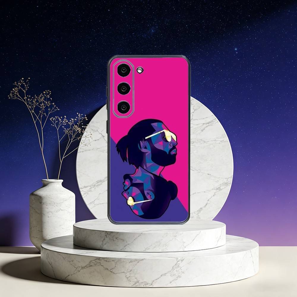 PNL QLF Rapper Singer Phone Case For Samsung Galaxy A73,A72,A71,A70,A53,A52,A51,Others Soft Black Cover