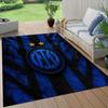 Football Club Internazionale Milano Flannel Pattern Square Carpet,Area Rug,Carpet Rug for Living Room Bedroom Sofa Playroom Decor,Non-slip Floor Mat