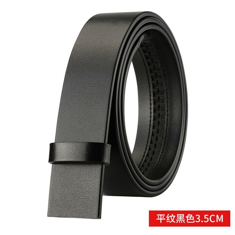 

Ремень из коровьей кожи без пряжки для мужчин из натуральной кожи не занимает лидирующее положение и автоматически застегивает удлиненный ремень 125cm