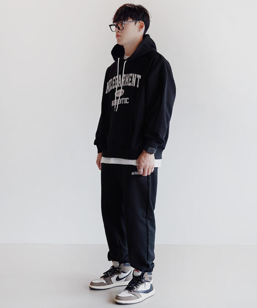 Mile Garments Sweat Hoodie [Black]