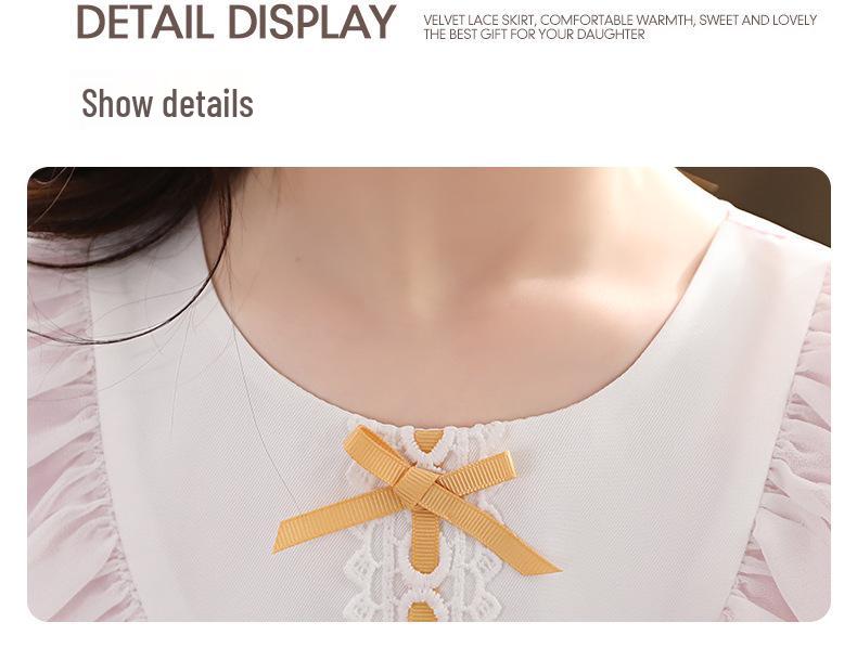 2026 New Lolita Princess Summer Short-Sleeve Stylish Girls' Dress