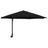 Garden Sun Umbrella Black 248 X 248 X 148 Cm