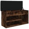 Vidaxl Shoe Bench, Smoked Oak, 82X32X45.5 Cm