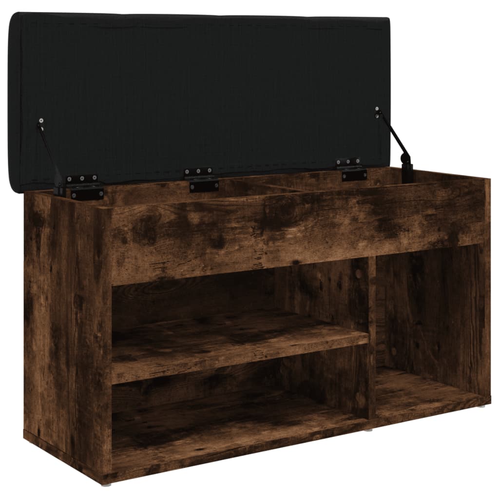 Vidaxl Shoe Bench, Smoked Oak, 82X32X45.5 Cm