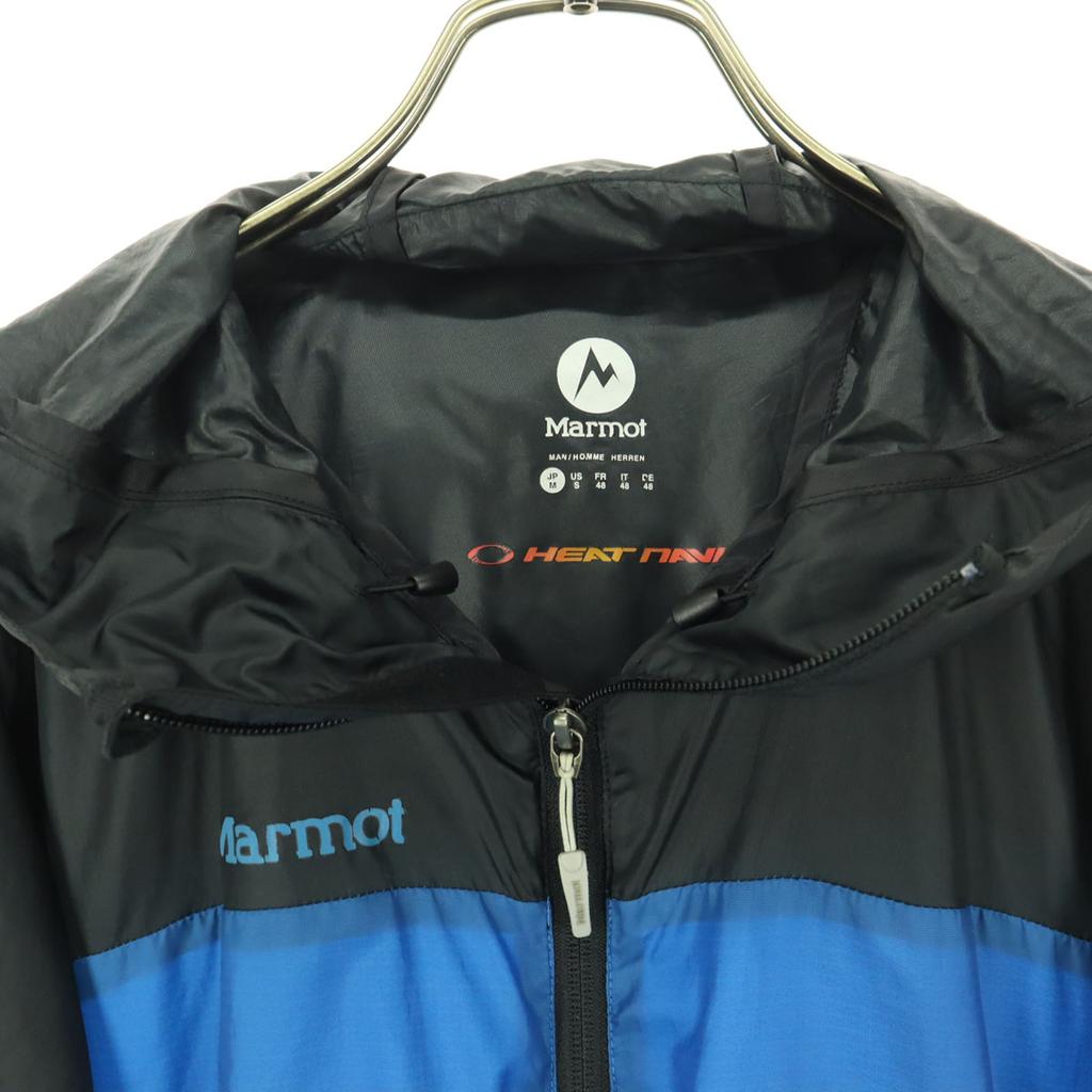 MARMOT By color Long sleeve Nylon jacket M Blue Hoodie Black Men's Used