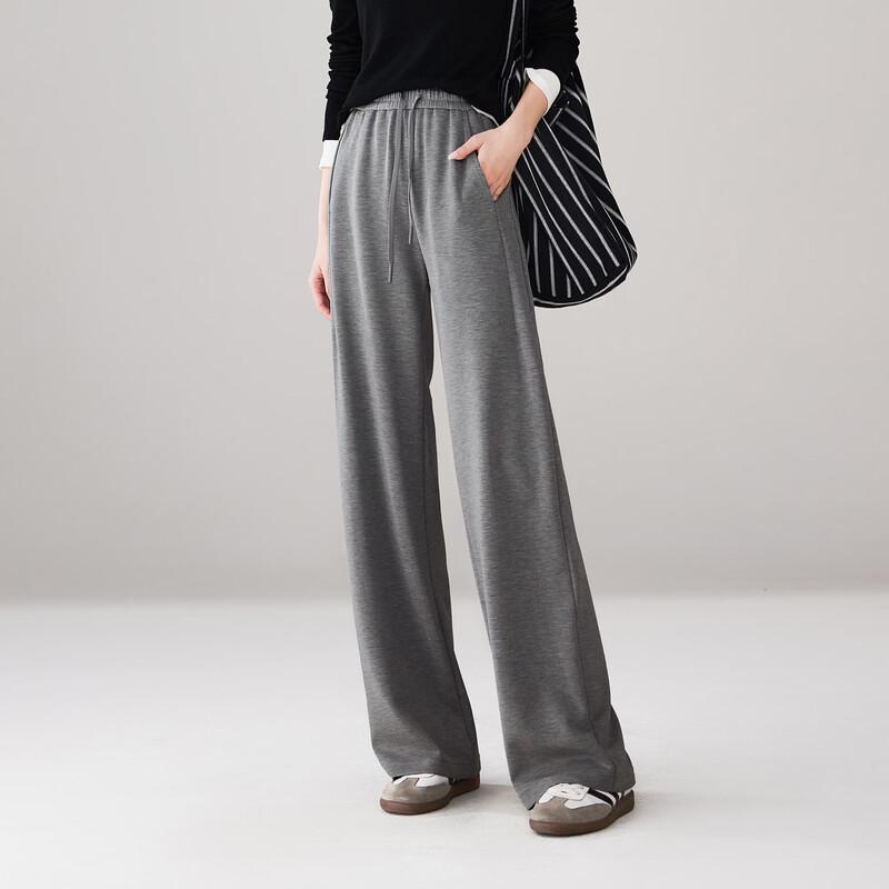 SOFSIL 2026 Spring High-Waist Wide-Leg Casual Pants